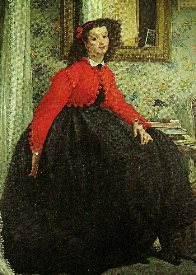 James Tissot portrait of a lady, c.